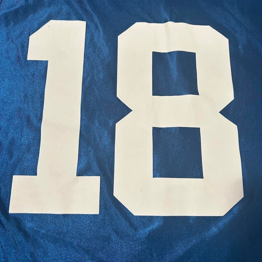 Vintage Authentic NFL Peyton Manning Indianapolis Colts blue polyester jersey - Picture 4 of 4